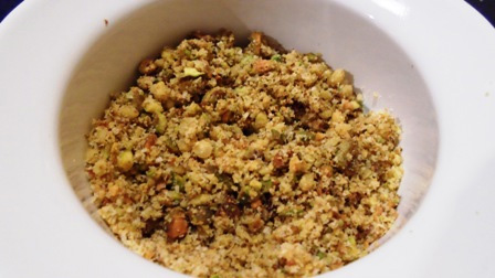granella di noci e pistacchi per Salmone al forno con noci, pistacchi e glassa di balsamico