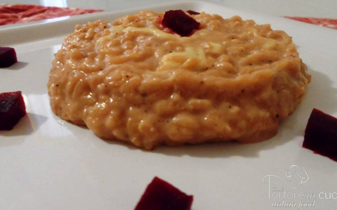 Risotto con la barbabietola rossa