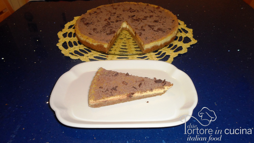 Cheesecake con ricotta mascarpone e cioccolato