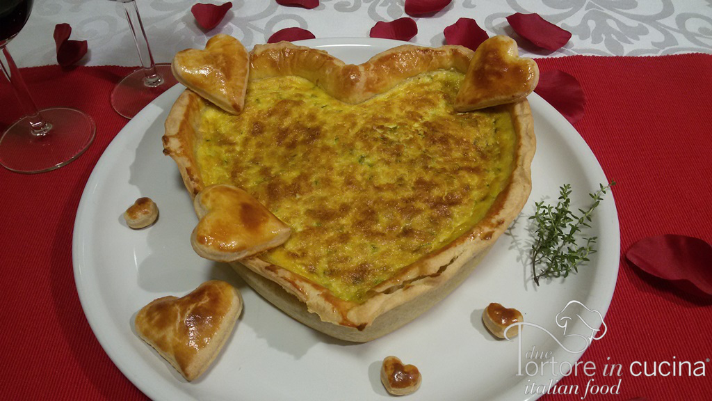 Quiche di zucchine al limone