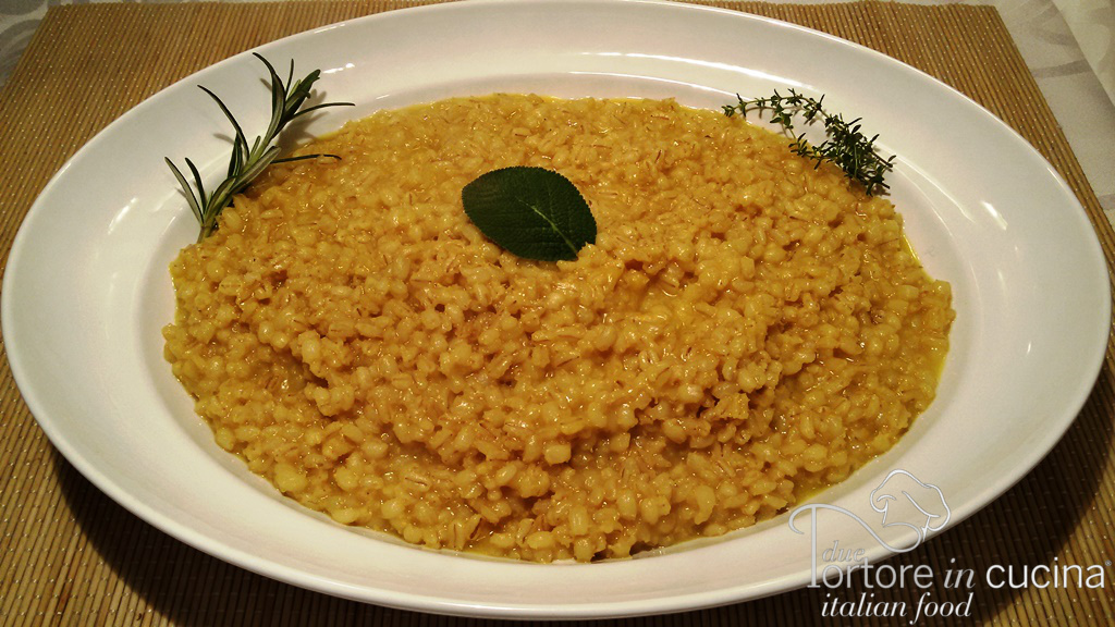 Orzotto allo zafferano