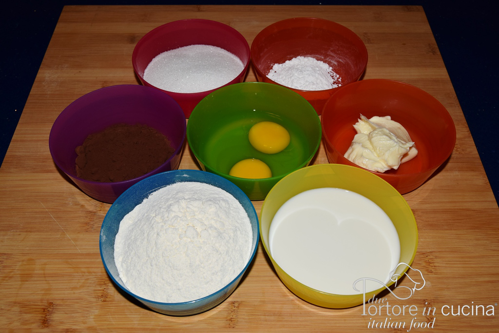 Ingredienti per Cupcakes al cioccolato