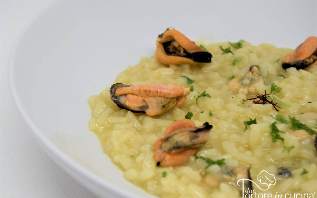 Risotto allo zafferano con cozze