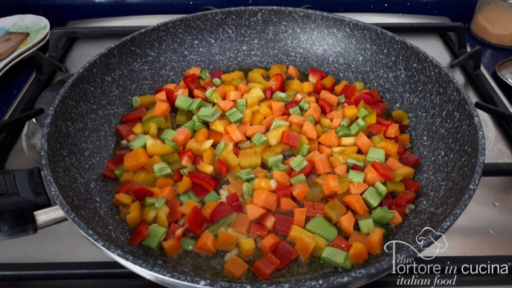 verdure in padella per Gnocchi primavera